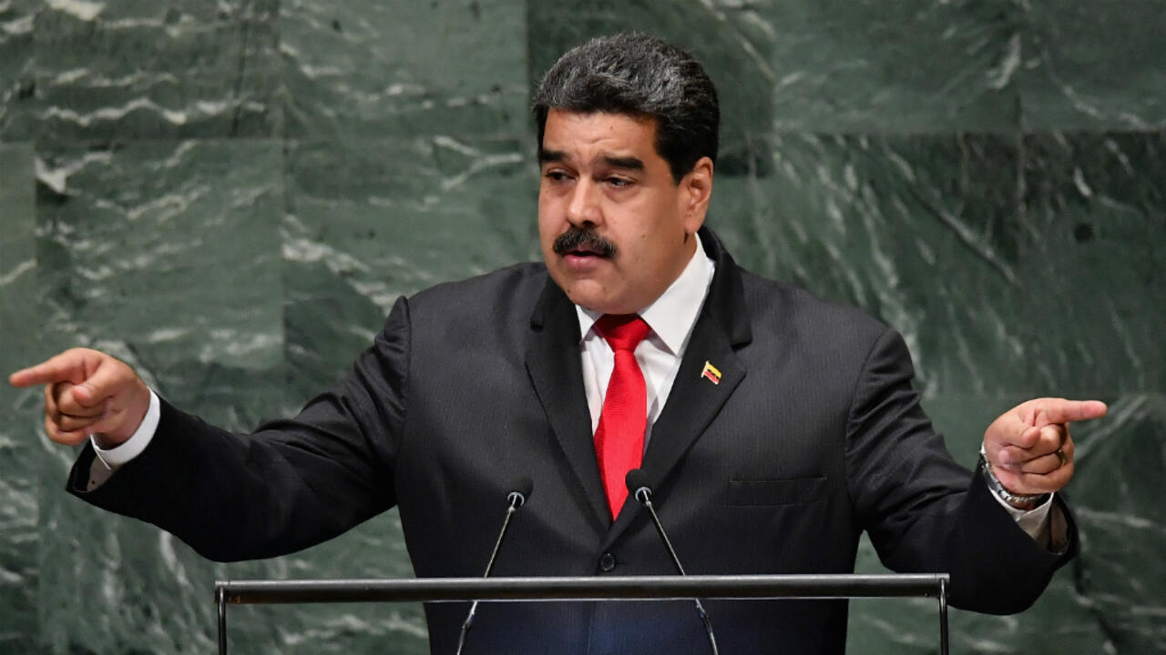 Maduro si rivolge all'Assemblea Generale delle Nazioni Unite il 26 settembre 2018