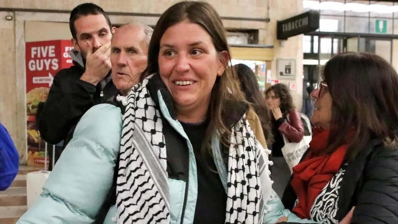 Margherita Cioppi al suo ritorno dalla missione umanitaria con la Global Sumud Flotilla