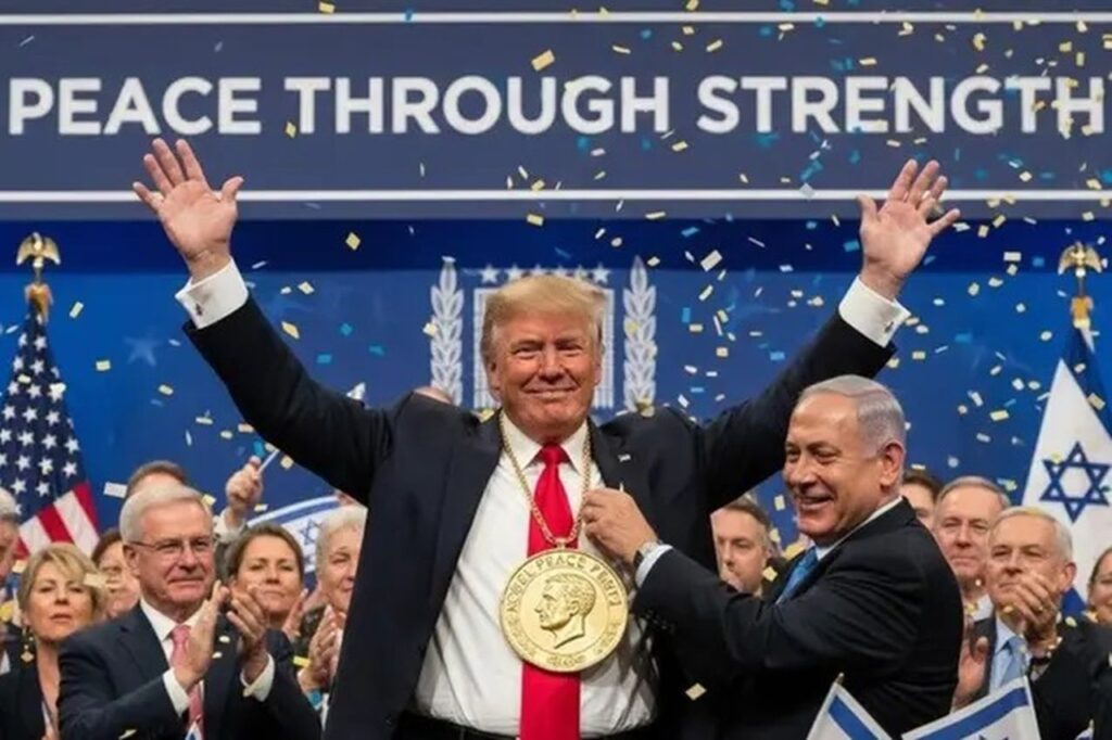 netanyahu dà a trump il nobel per la pace