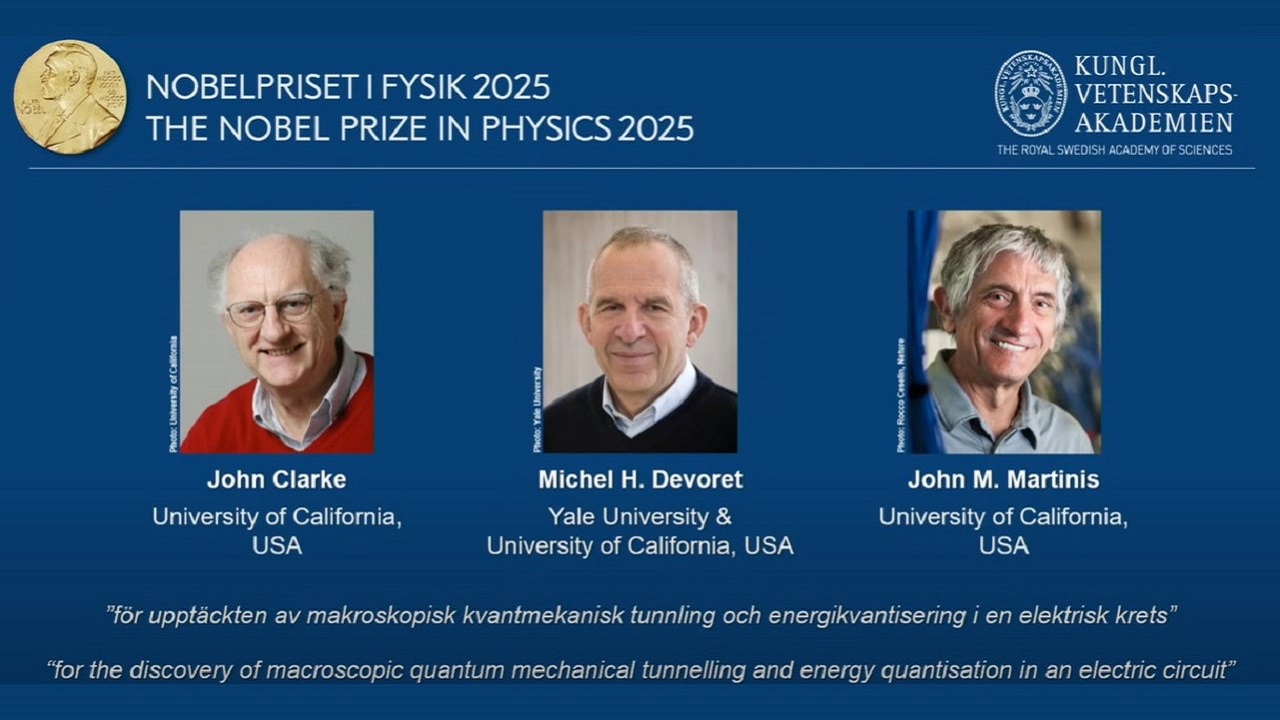 Tre scienziati vincono il Nobel per la Fisica grazie alla meccanica quantistica (che fa funzionare i cellulari)