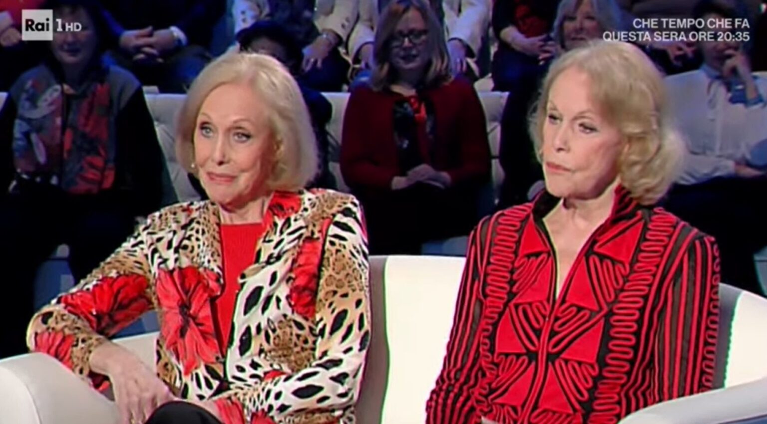 Alice ed Ellen Kessler nel 2019 a Domenica In