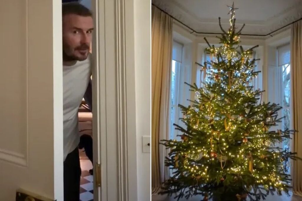 David Beckham “smaschera” la moglie Victoria sull’albero di Natale di casa e ricrea il siparietto virale su Netflix David Beckham e l'albero di Natale di Victoria