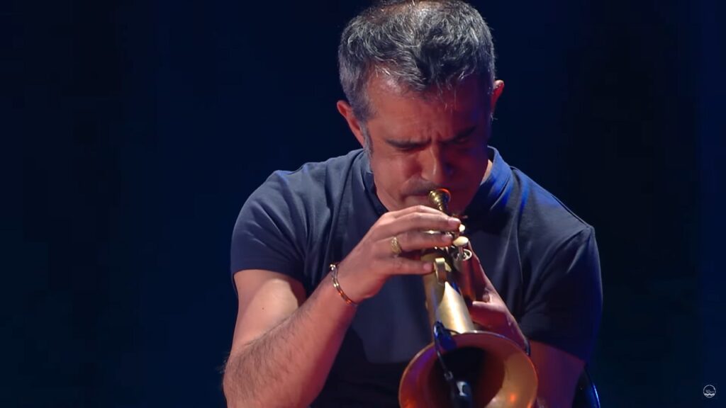 Paolo Fresu durante un concerto nel 2019