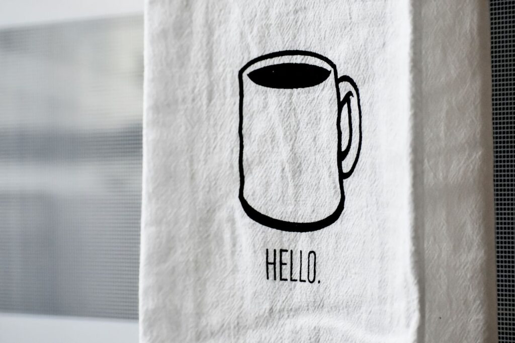 uno strofinaccio da cucina