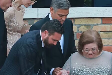 Ada Clooney alle nozze veneziane del fratello