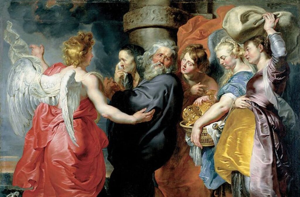 Qual era la vera storia di Sodoma e Gomorra le due città al centro dell’episodio biblico citato da Fabrizio Corona Fuga da Sodoma Paul Rubens