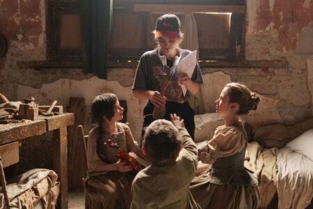 Margherita Vicario sul set di GLORIA foto di Mattia-Comuzzi