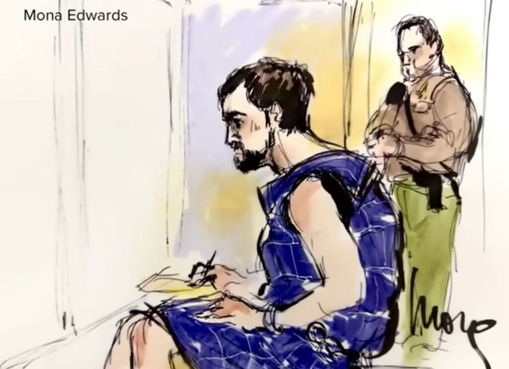 Cos’è la tutina anti-suicidio indossata in tribunale dal figlio di Rob Reiner: è imputato di duplice omicidio Uno schizzo di Rob Reiner in tribunale