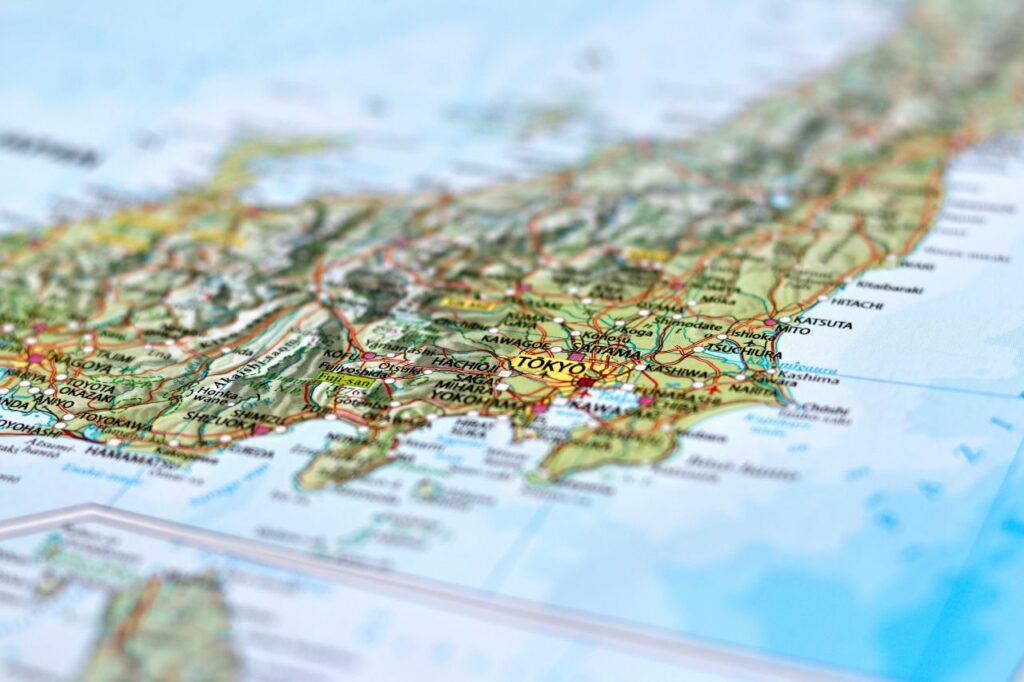 mappa giappone