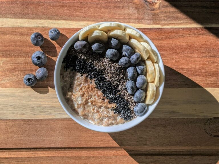 un porridge con semi di chia