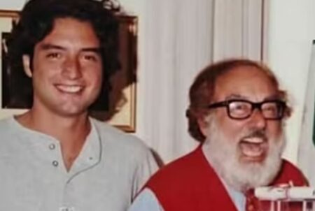 Davide Lionello con suo padre Oreste