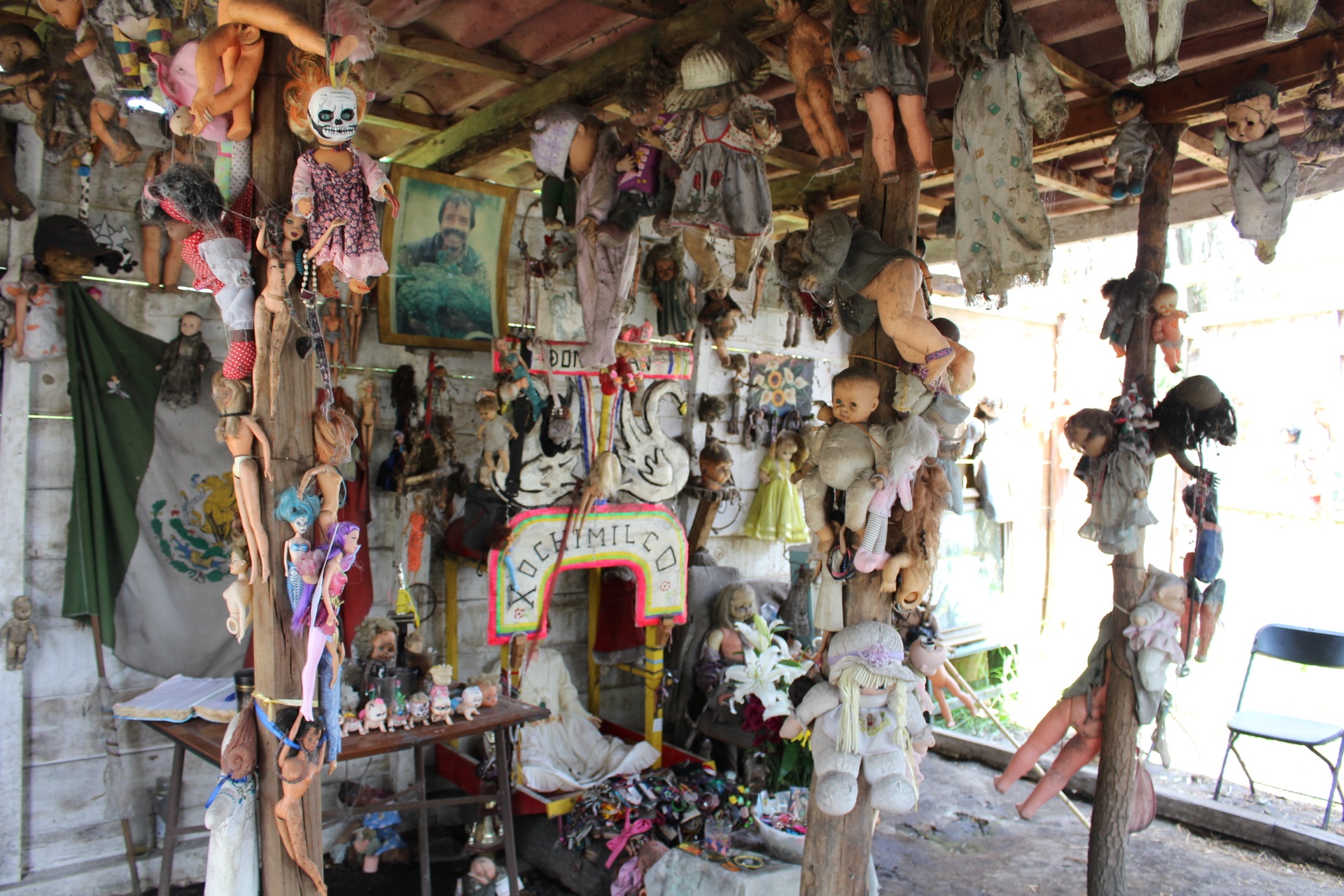 Dettaglio di una casa all'isola delle bambole