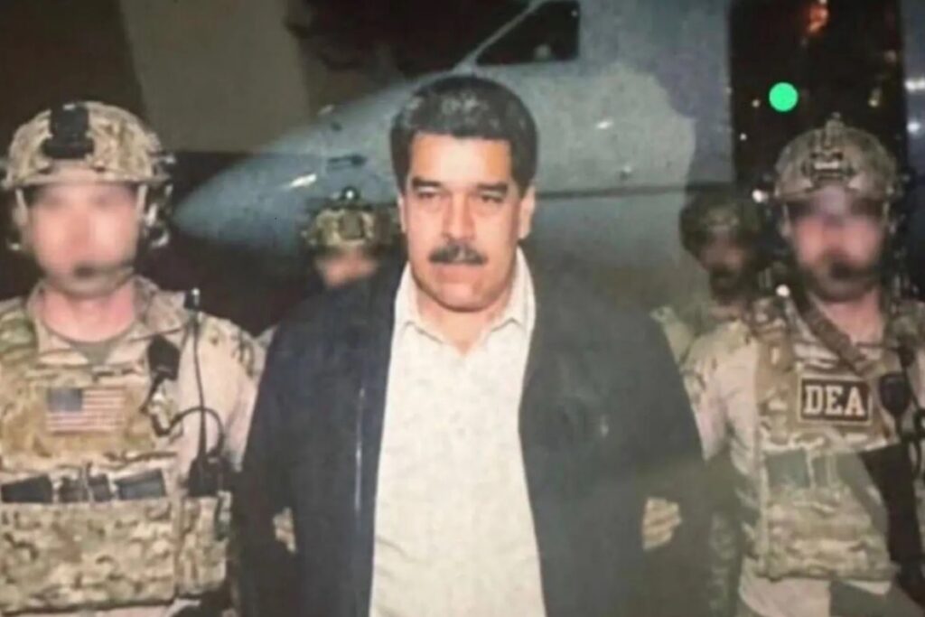 Foto cattura Maduro ritoccata