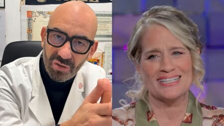 Matteo Bassetti ed Heather Parisi