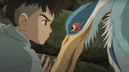 Una scena del film di animazione "Il ragazzo e l'airone" di Hayao Miyazaki