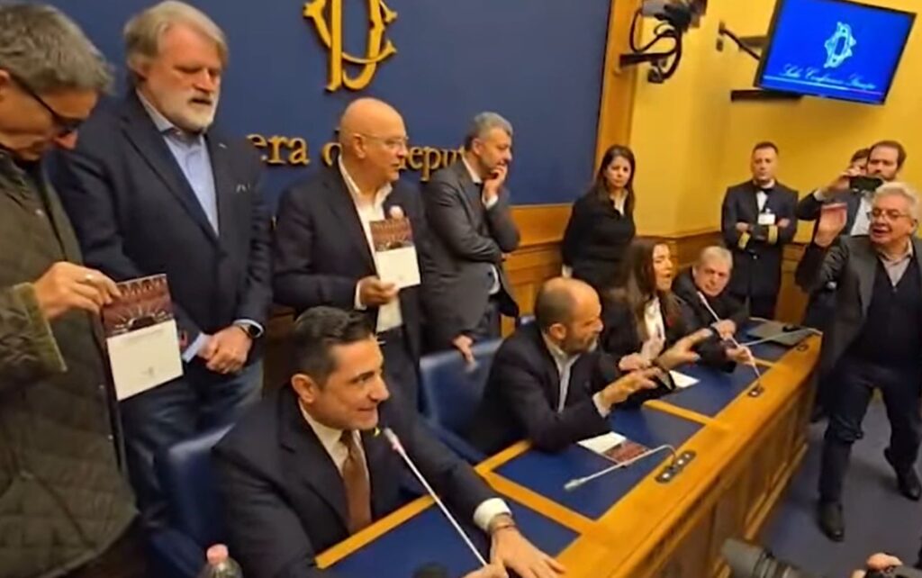 Un momento dell'occupazione di oggi