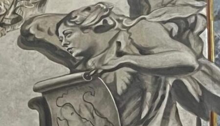 dettaglio affresco san lorenzo in lucina