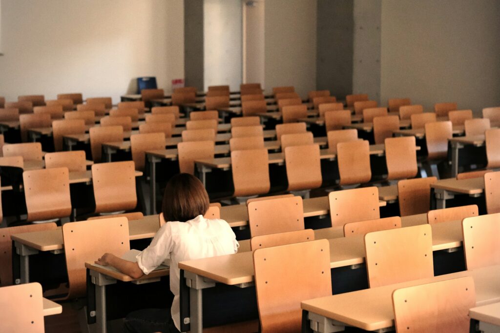 Aula per esami di maturità