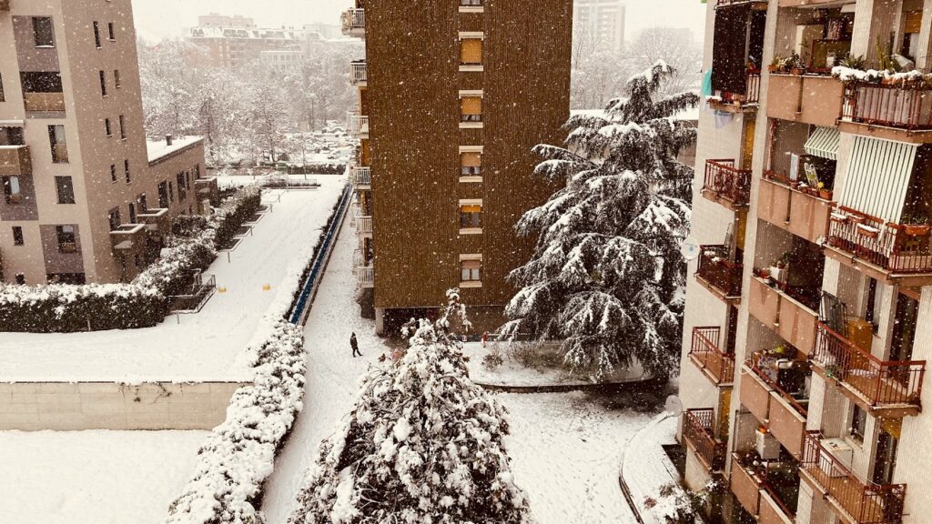 Milano innevata nel 2021
