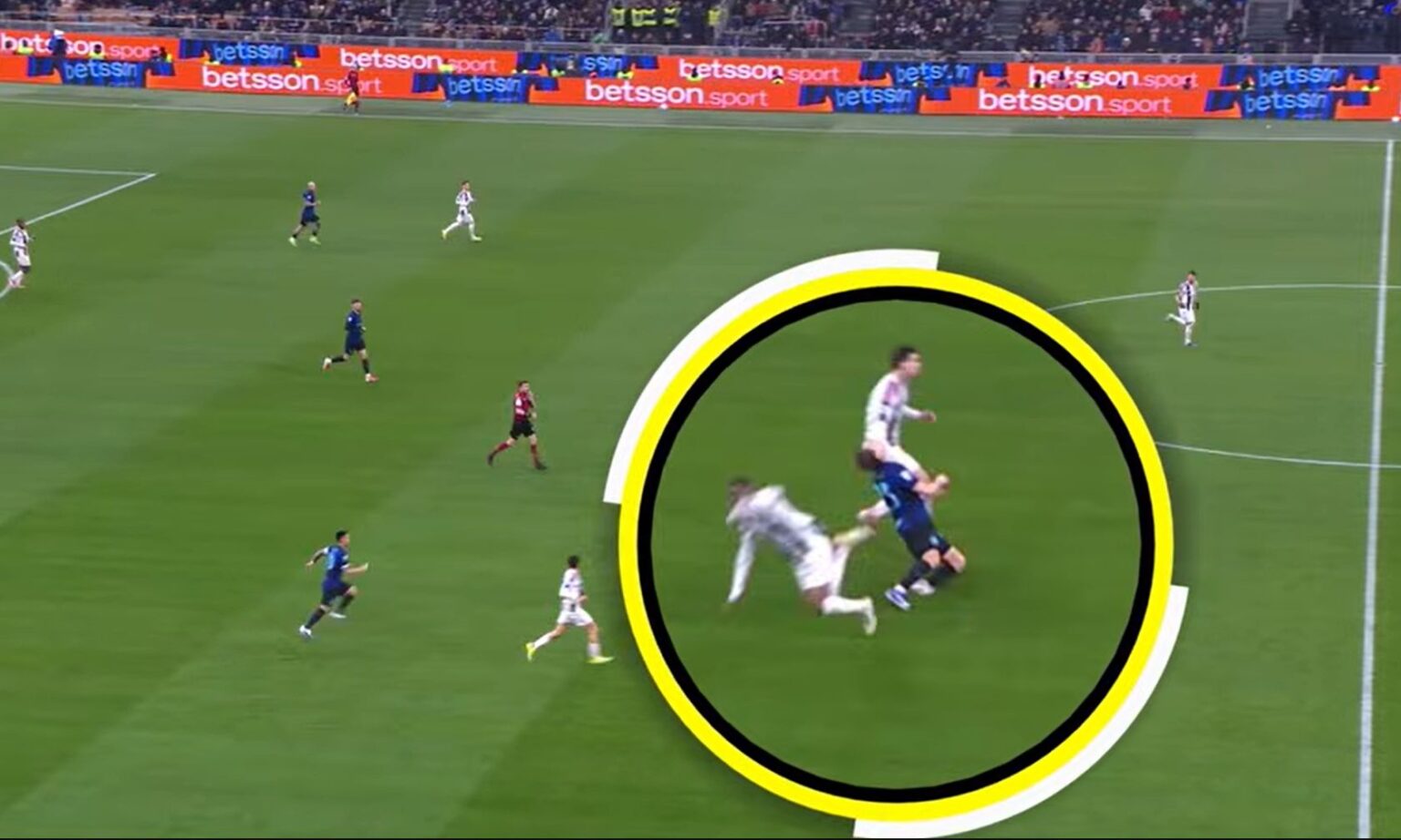 Il fallo incriminato