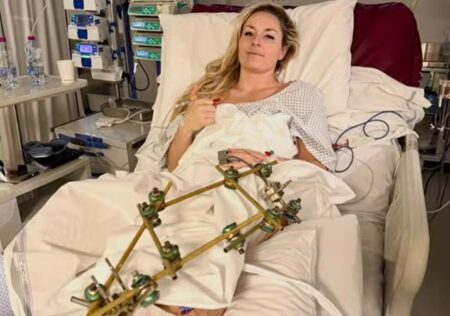 Lindsey Vonn in ospedale