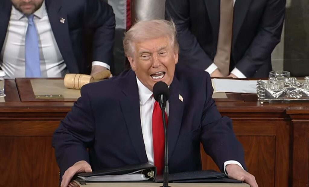 Trump al Discorso sullo Stato dell'Unione 2026