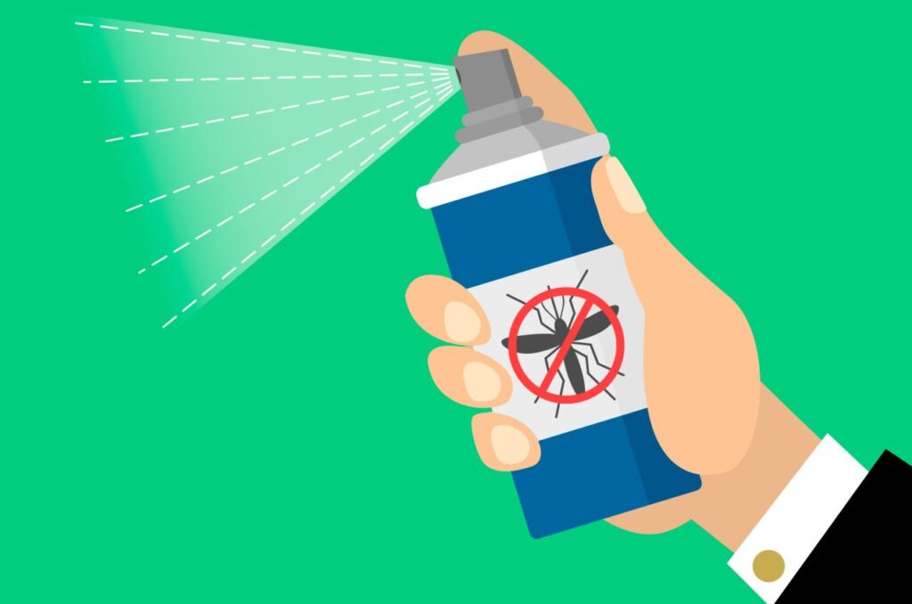 grafica di uno spray antizanzare