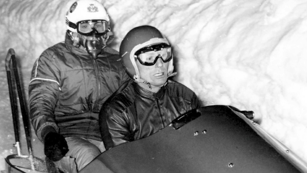 Eugenio Monti e Sergio Siorpaes sul bob