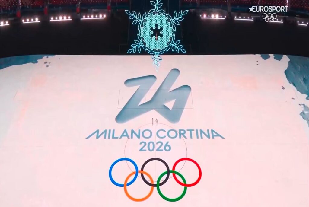 Il logo di Milano-Cortina 2026