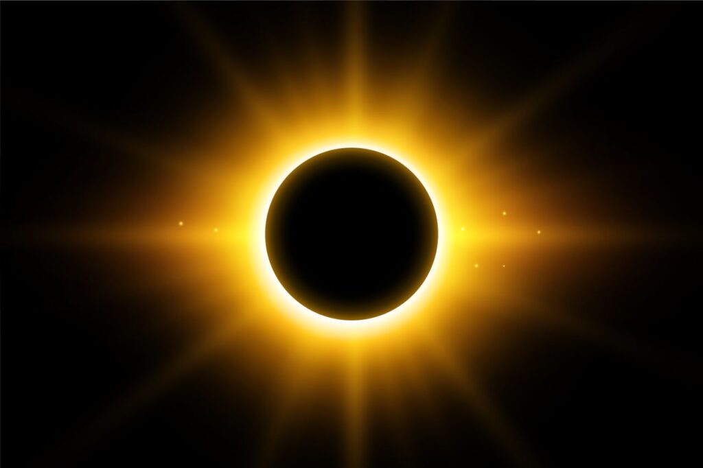 rappresentazione eclissi solare