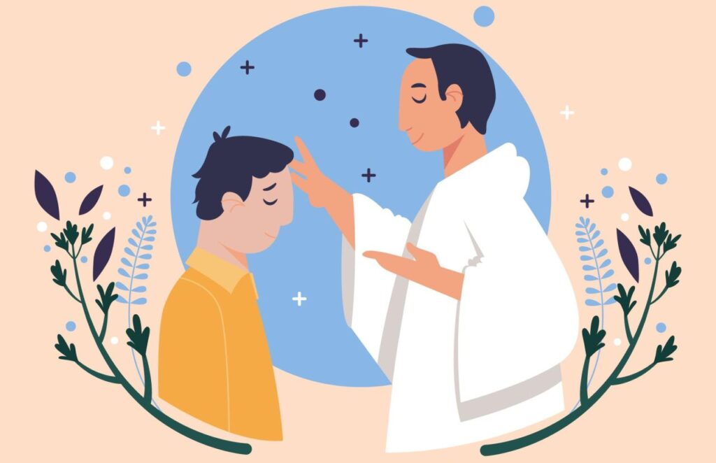 rappresentazione grafica del mercoledì delle ceneri