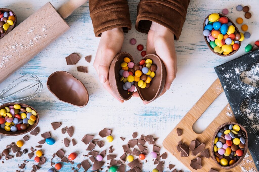 Uova di Pasqua e cioccolato