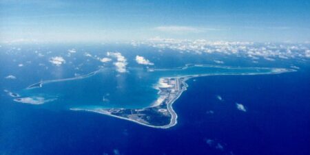 Diego Garcia vista dall'alto