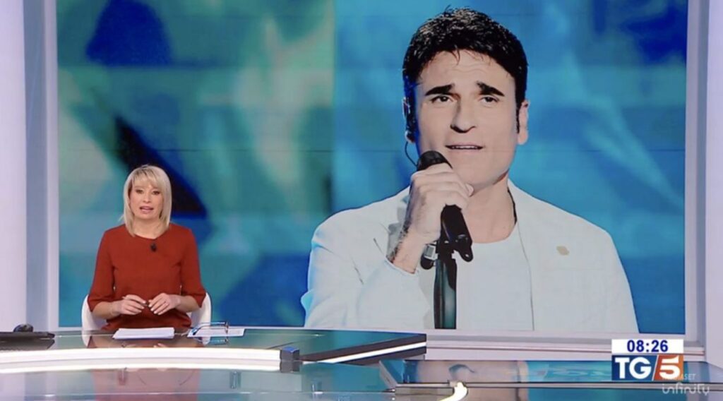 Un frame del Tg5 "incriminato"