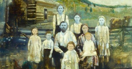 Non erano alieni, ma una famiglia del Kentucky: la storia vera delle persone dalla pelle blu La famiglia Fugate in un quadro