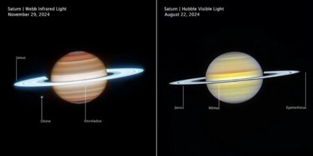Trova le differenze: le nuove immagini di Saturno “scattate” da James Webb e Hubble sono sorprendenti Le nuove immagini di Saturno
