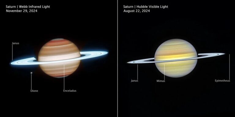 Le nuove immagini di Saturno