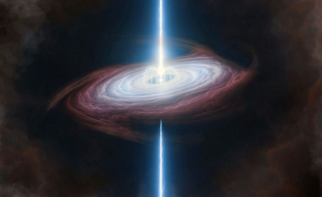 Rappresentazione di una magnetar