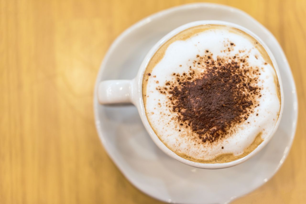  Cappuccino dall'alto