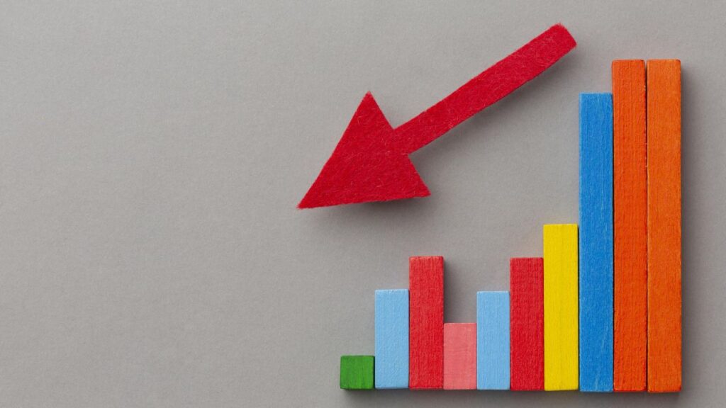 grafico di crisi economica