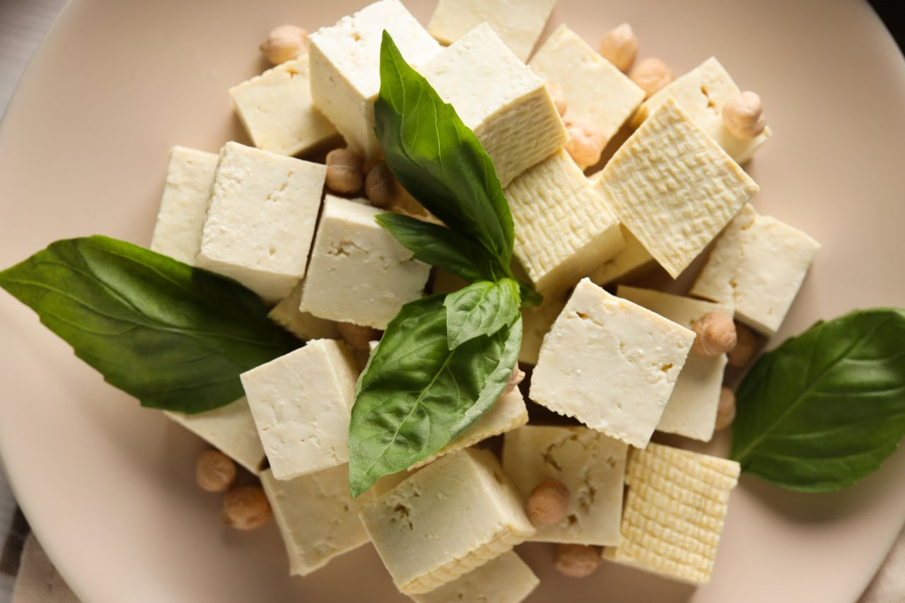  tofu con basilico