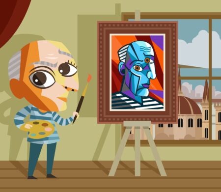 Adoarabile rappresentazione grafica di Picasso