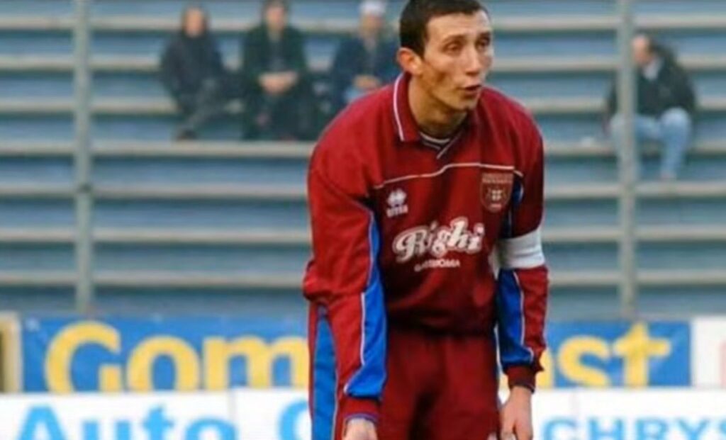Gianluca Cherubini con la maglia della Reggiana