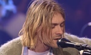Kurt Cobain nell'MTV Unplugged
