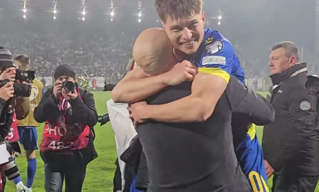 giocatori Bosnia felici