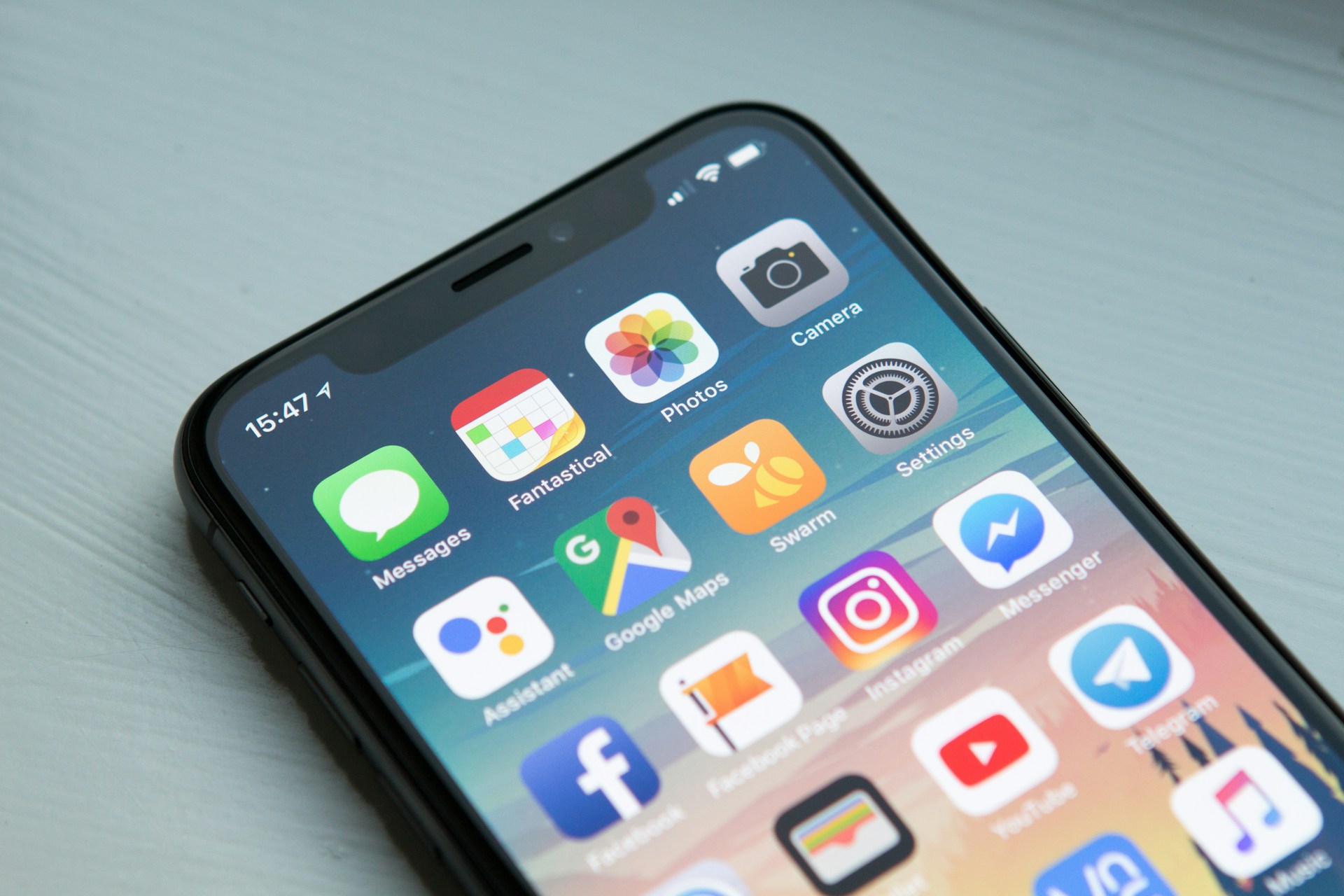 Lo schermo di uno smartphone