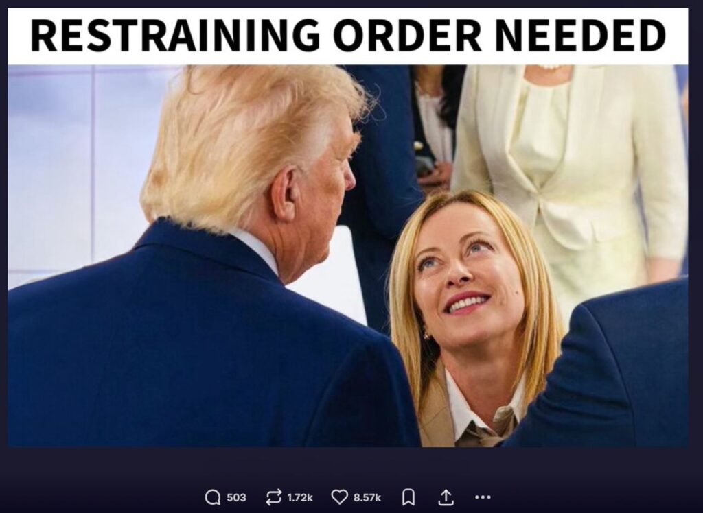 Trump e Meloni